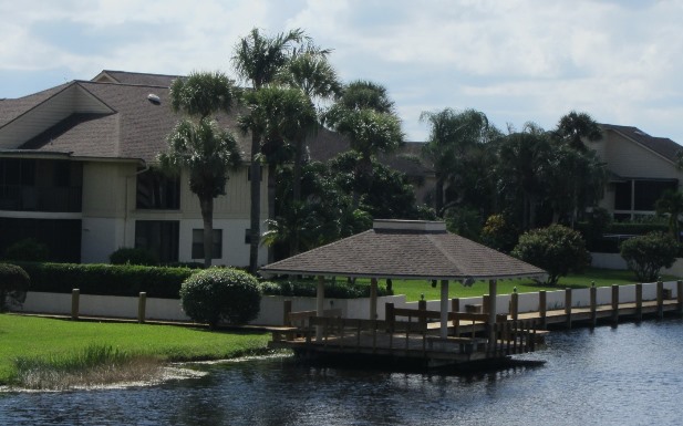 Waterbend is a real estate community within Jonathan's Landing offering waterfront condominiums for sale