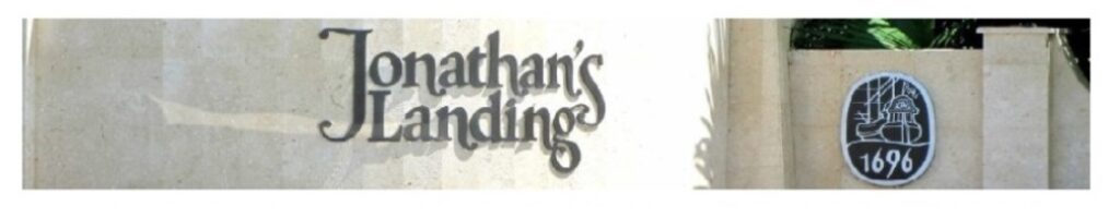 Jonathan's Landing Entry Sign