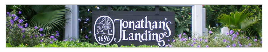 Original Jonathan's Landing Entry Sign